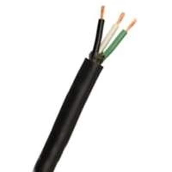 Southwire Multi-Conductor Cable, SJEOW, 14 AWG, 4 C, Black, TPE, Stranded, 300V, Indoor/Outdoor, 250 ft 55040103 - main