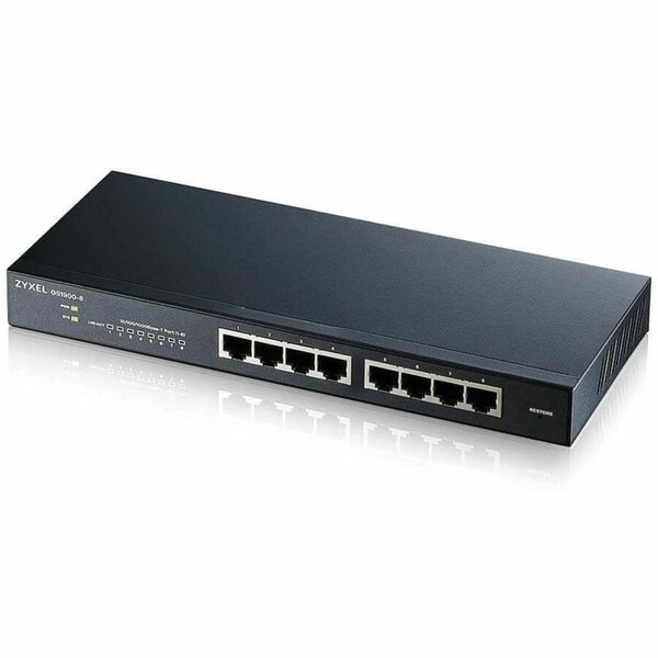 Zyxel - FANLESS 8 PORT GBE L2 WEB MANAGED SWITCH GS1900-8 - main