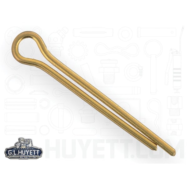 Huyett Cotter Pin, Brass, 0.250 in Dia x 2.000 in Effective Length CPB-250-2000 - main