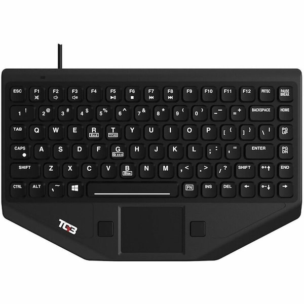 Tg3 Description 83 Key, Backlit, Rubber, Touchpad, USB, Two Cables, US KBA-BLTXR-U-US - main