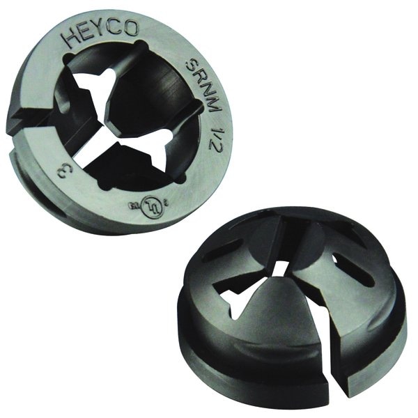 Heyco Romex Nylon Snap in Strain Relief Box Connector, Black, 2500PK 1046 - main