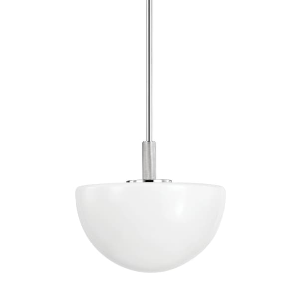 Hudson Valley Lighting Lethbridge 1 Light Pendant 15 In. Polished Nickel 5915-PN - main