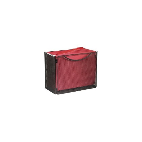 Safco Onyx Desktop Box File, Letter Files, 12.5" x 7" x 10", Black 2169BL - main