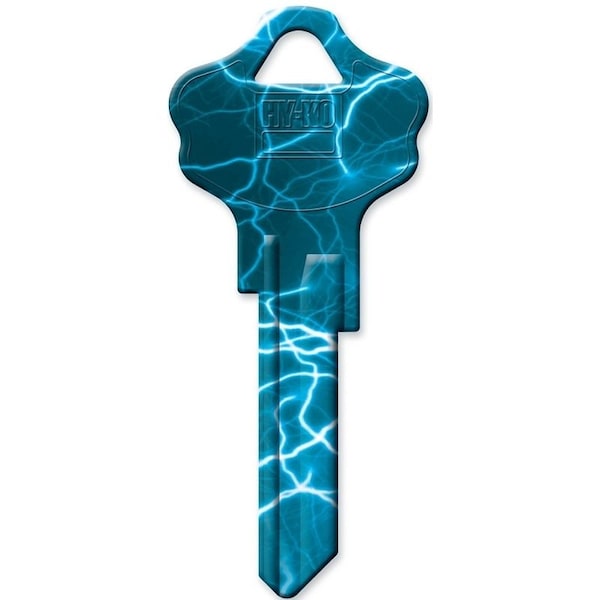 Hy-Ko Key Blank, Brass, Painted, For: Kwikset KW1, Titan KW10 Keyways 16010KW10 - main