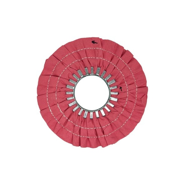 Renegade Products Usa 9" Stitched Airway Buffing Wheels, Pink, Double Stitch, No Center Plate FAW9X3N2-16PPT2-2RS - main