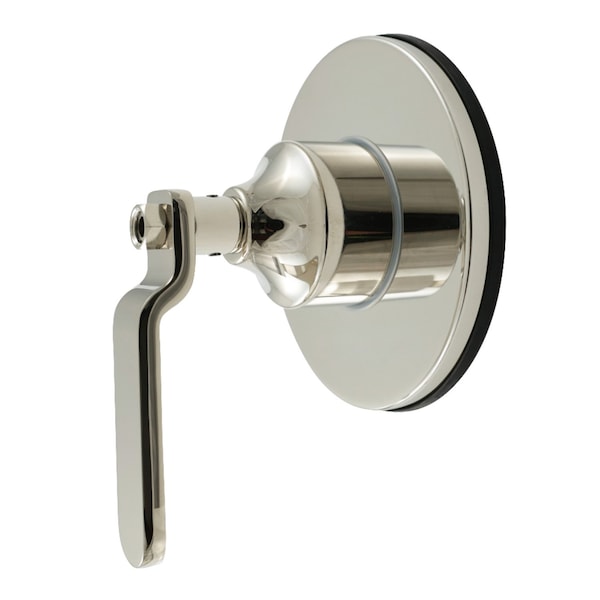 Kingston Brass Single-Handle Three-Way Diverter Valve with Round Trim Kit, Polished Nickel KS3036KL - main