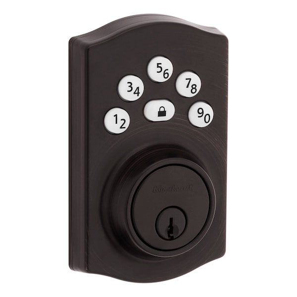 Kwikset Keypad Keyed Entry Locks Electronic Deadbolt Venetian Bronze 9240TRL-11P - main