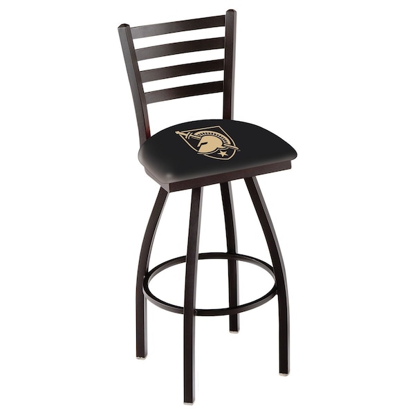 Holland Bar Stool Co 30" Blk Wrinkle US Military Academy ARMY Swivel Bar Stool, Ladder Back L01430USMilA - main