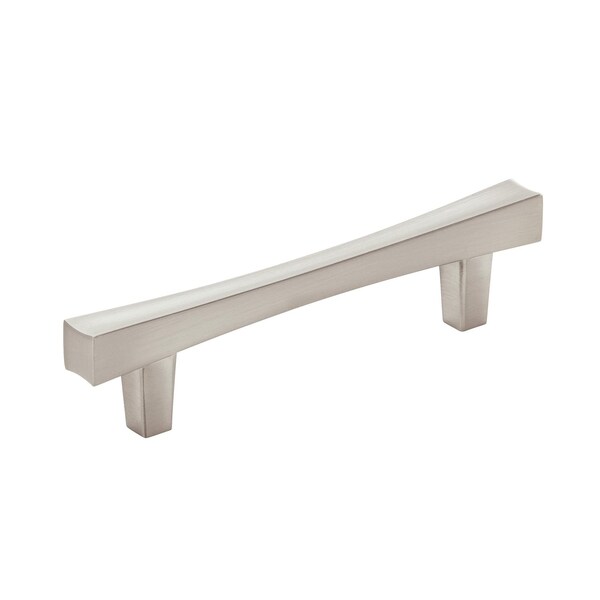 Amerock Pailou 3-3/4 inch (96mm) Center-to-Center Satin Nickel Cabinet Pull, 25PK 25VMP37322G10 - main
