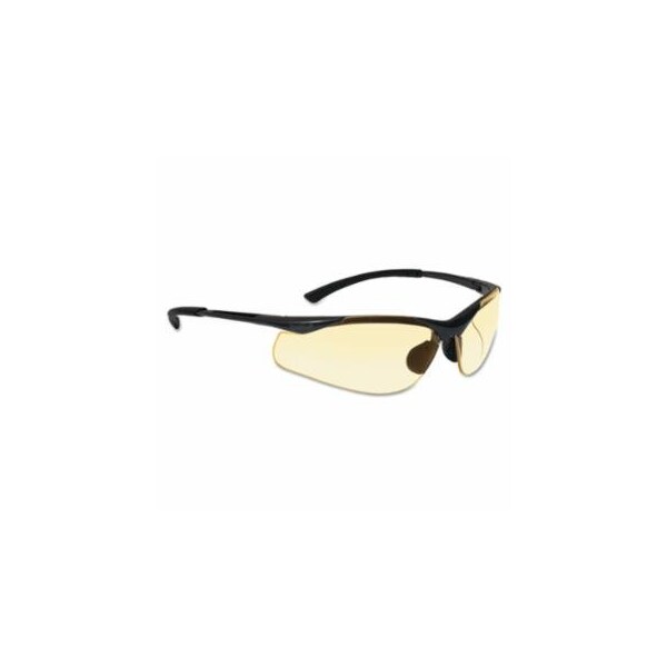 Bolle Safety CONTOUR Safety Glasses, Yellow Polycarbonate Lens, Anti-Fog/Anti-Scratch, Gray/Black, 10PK 286-40046 - main