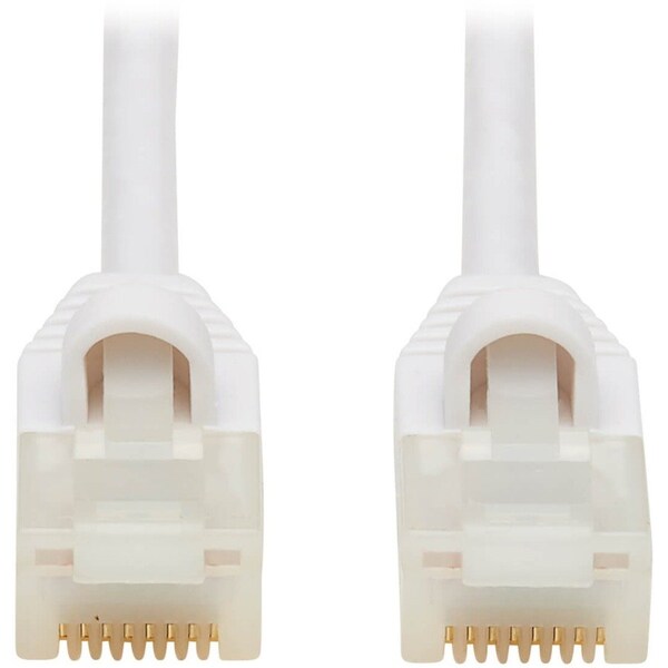 Eaton Tripp Lite Series Safe-IT Cat6a 10G Snagless Antibacterial Slim UTP Ethernet Cable RJ45 M/M, N261AB-S02-WH - main