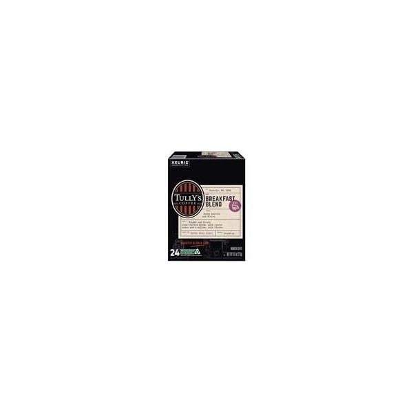 Tullys Coffee Tully's Coffee Pod Breakfast Blend Keurig Single-Serve K-Cup Pods, Light Roast Coffee, 24, 24PK 5000330027 - main