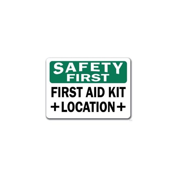 Signmission Safety Sign, 14 in Height, Plastic, 10 in Length, First Aid SF-First Aid - main