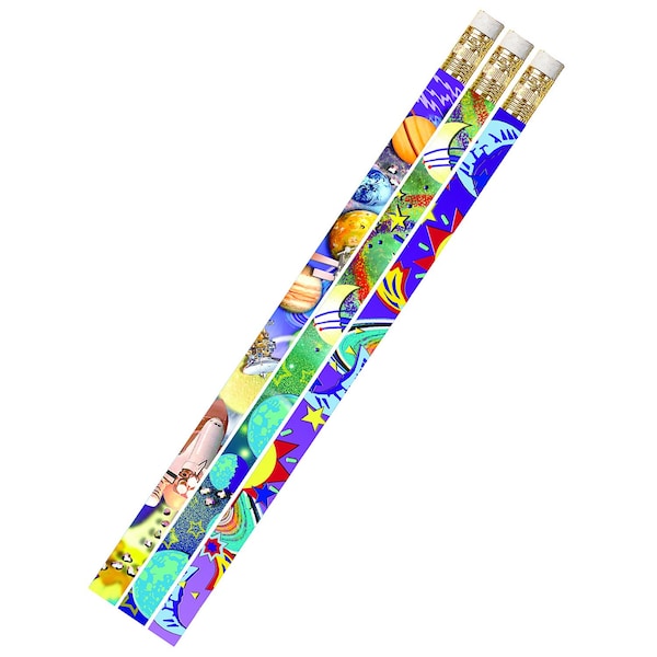 Musgrave Pencil Co Galaxy Galore Motivational/Fun Pencils, 144PK MUS1495D - main