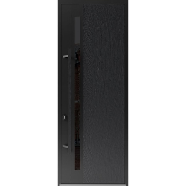 Vdomdoors Steel Door Dekton 0163 Ardesia Nero 96”/ Entry Door Painted W36xH96 Right hand Inswing DEKTON0163EXD-ARD-W36xH96-RH-I - main