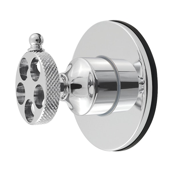 Kingston Brass Single-Handle Six-Way Diverter Valve with Knurled Handle and Round Trim Kit, Polished Chrome KS4031RKX - main