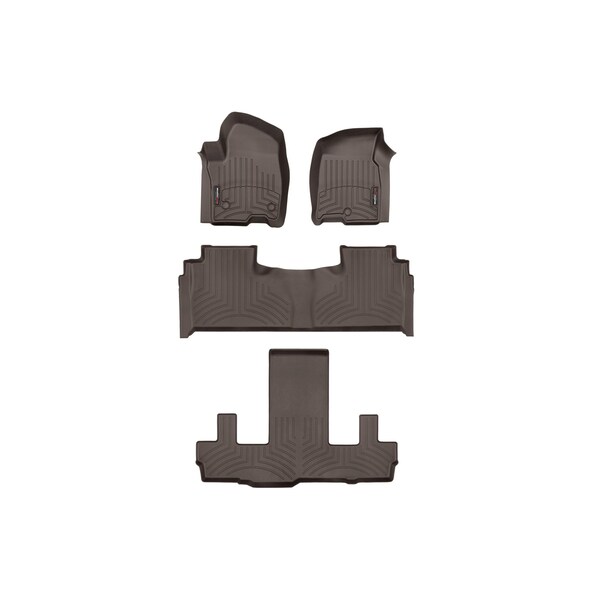 Weathertech Cocoa, Front, rear, and rear Floorliners 471632-1-2-5 - main