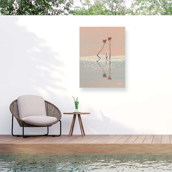 Trademark Fine Art Outdoor Canvas Art Fabian Lavater 'Morning Bliss' Wall Art for Patios, or Gardens 1X23739-OC2432WR - main