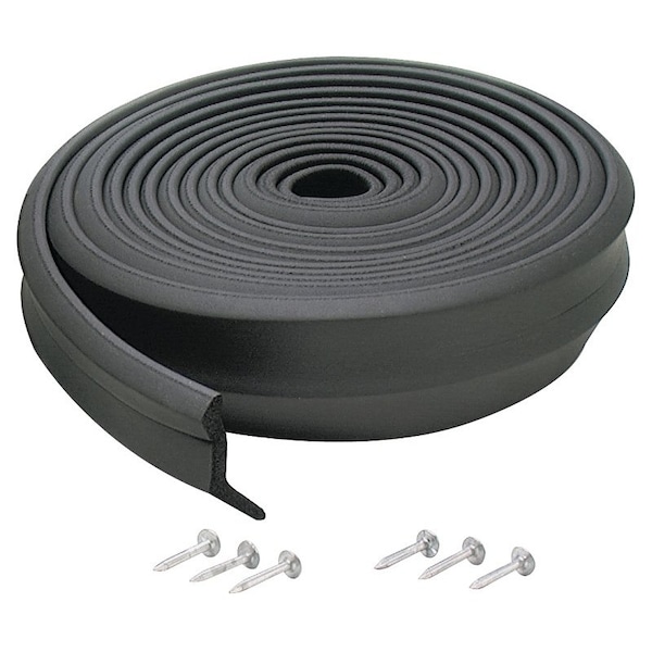 M-D Building Products 0 Bottom Garage Door Sealer, 2 in W, 1 in Thick, 16 ft L, EPDM Rubber, Black 3749 - main