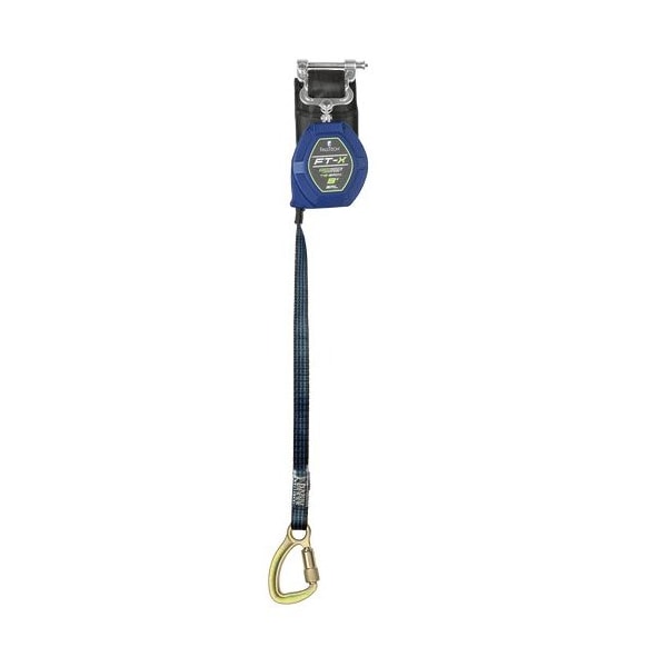 Falltech FT-X(TM) EdgeCore(TM) Self-Retracting Tie-Back, 8 ft. Length, Carabiner, Aluminum, 1 Leg(s) 84108SP8 - main