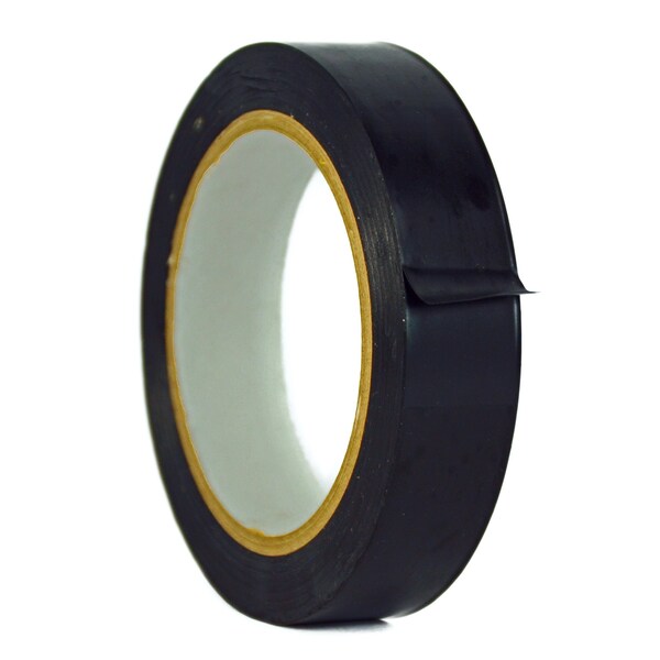 Wod Tape PVC, Black, 1 inch (24mm) W., 5 mil Thickness, 48 PK WOD VTC605-01000-48-60-BLA - main