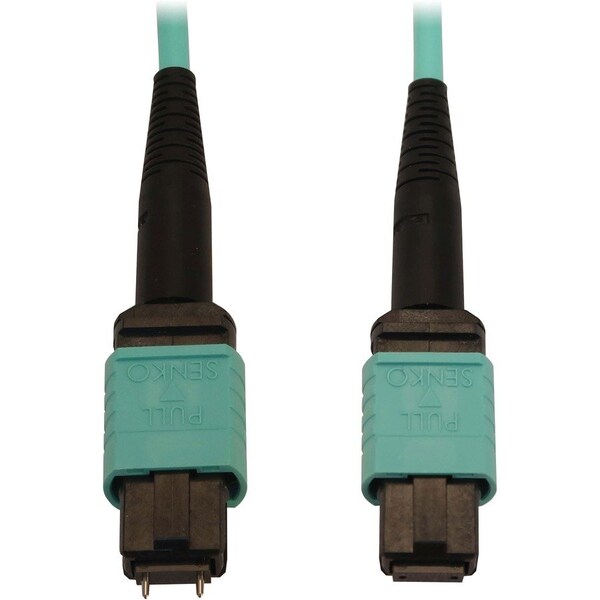 Eaton Tripp Lite Series 40/100/400G Multimode 50/125 OM3 Fiber Optic Cable 12F MTP/MPO-PC M/F, N842B-05M-12-MF - main