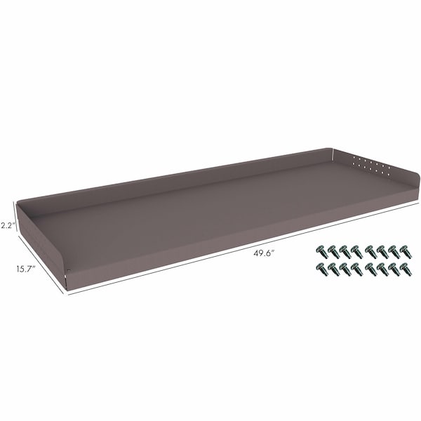 Rolacase SHELF 4958 Inch Length x 191116 Inch Width x 2316 Inch Height Powder Coated Gray Galvanized RSWB/120 - main