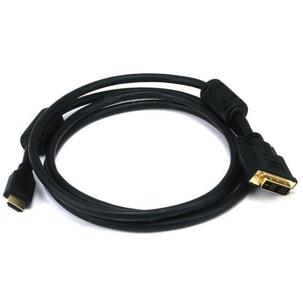 Monoprice HDMI-DVI Cables, Black, 6 ft., 28AWG 2404 - main