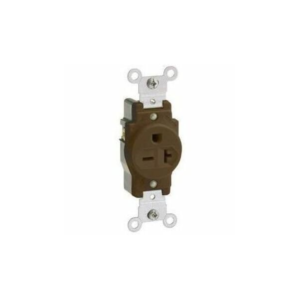 Leviton Commercial Grade Single Receptacle, 20 Amp, 250 Volt 5823 - main
