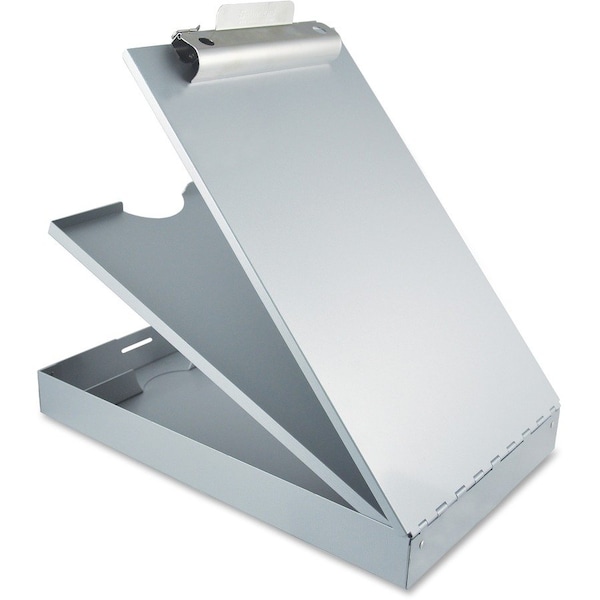 Zoro Select 8-1/2" x 11" Portable Storage Clipboard 1-1/2", Silver 21017 - main