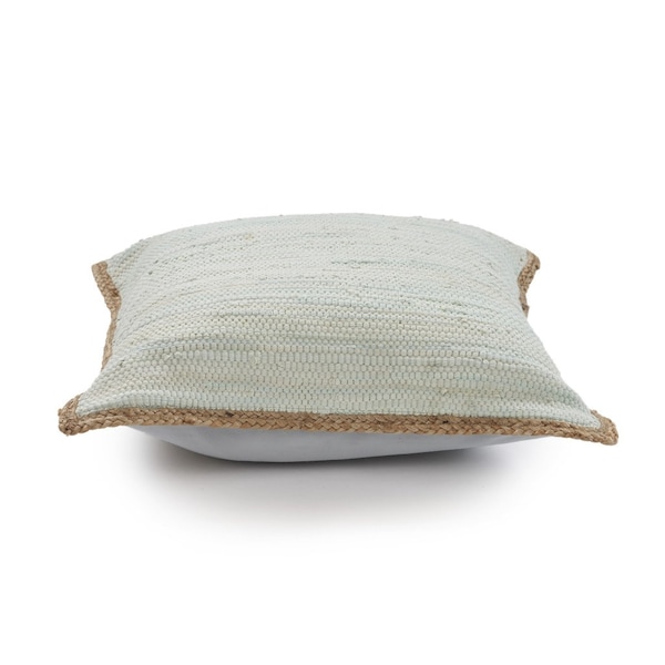 Homeroots Set of Two 20" Gray And Natural Cotton And Jute Throw Pillows, 2PK 554564 - main