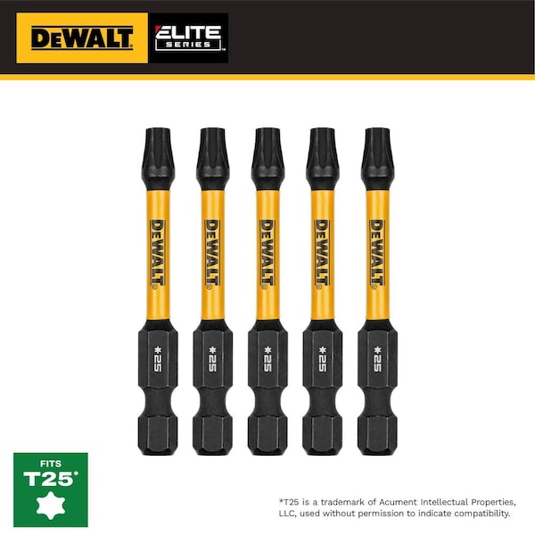 Dewalt Torsion Bit, Set of 5, 2 1/4" Length DWAFE2TX25IR5 - main