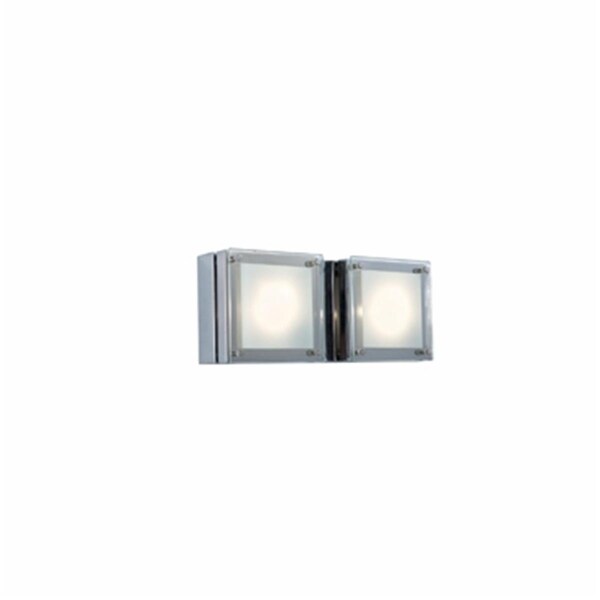 Gorgeousglow 2-Light Wall Sconce Quattro Line Voltage - Series 306., Chrome GO897623 - main