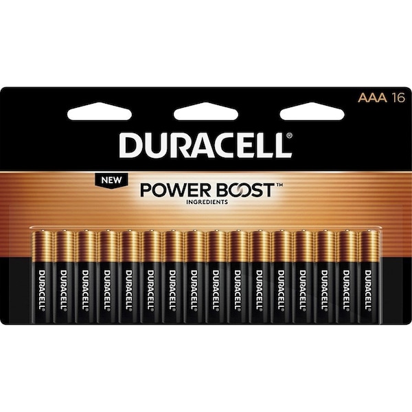 Duracell Power Boost CopperTop Alkaline AAA Batteries, 16PK MN2400B16Z - main