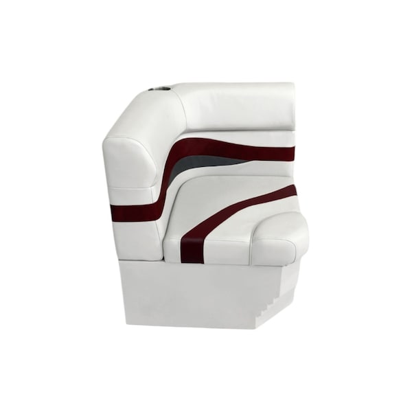 Horizon Mfg Elite Series Radius Corner Cushion with Base White/Red/Charcoal 3207-3011-AAEC - main