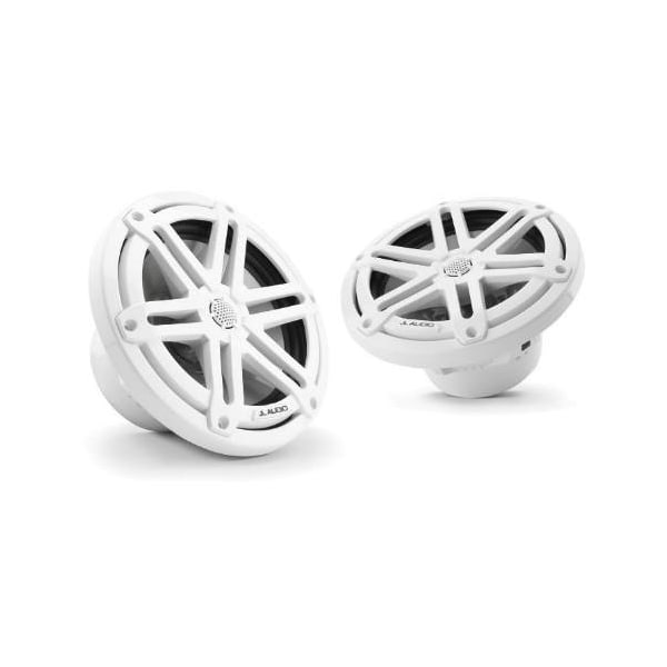 Jl Audio 7.7in Marine Speakers, Sport Grille, Gloss White, 93522, 010-03068-00, 2PK 93522/010-03068-00 - main