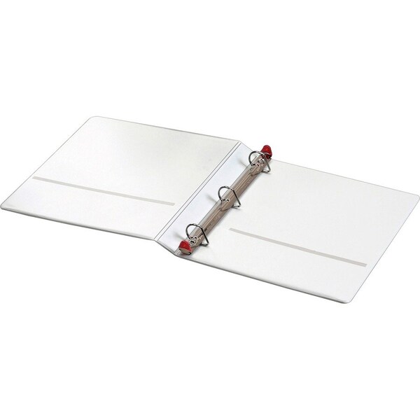 Cardinal Brands Cardinal, TREATED CLEARVUE LOCKING SLANT-D RING BINDER, 3 RINGS, 1in CAPACITY, 11 X 8.5, WHITE 32100 - main