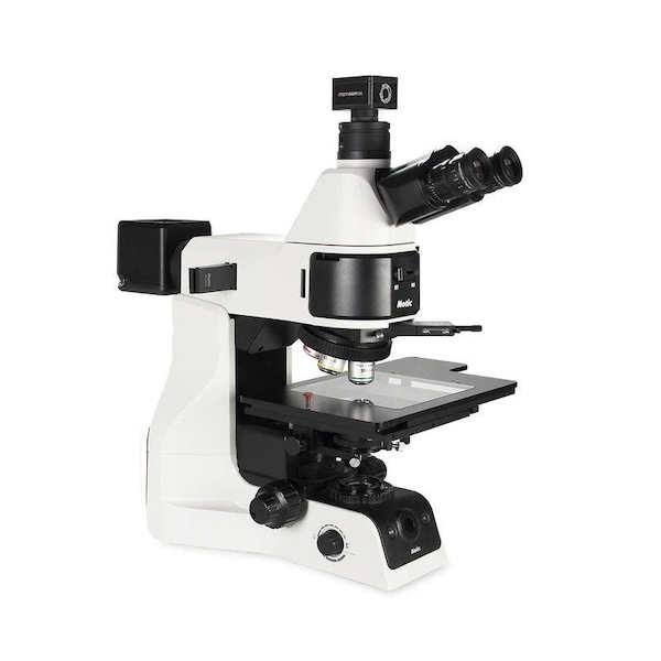 Motic Instruments Usa PA53MET-T Trinocular Compound Upright Microscope with Reflected & Transmitted Illumination 1100104600861 - main