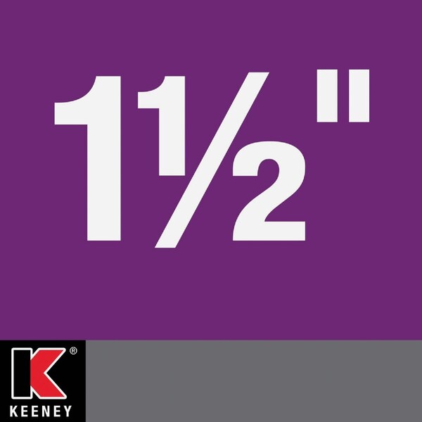 Keeney Mfg 1-1/2'' White Polypropylene 45 Degree Elbow Coupling 49PVCK - main