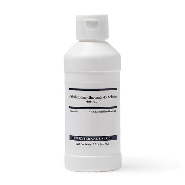 Medline Chlorhexidine Gluconate, 4%, 8oz, Solution MDS098708H - main
