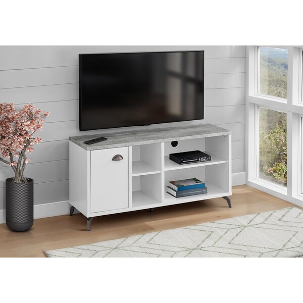 Monarch Specialties Tv Stand, 48 Inch, Console, Storage Cabinet, Living Room, Bedroom, Laminate, Grey I 2840 - main