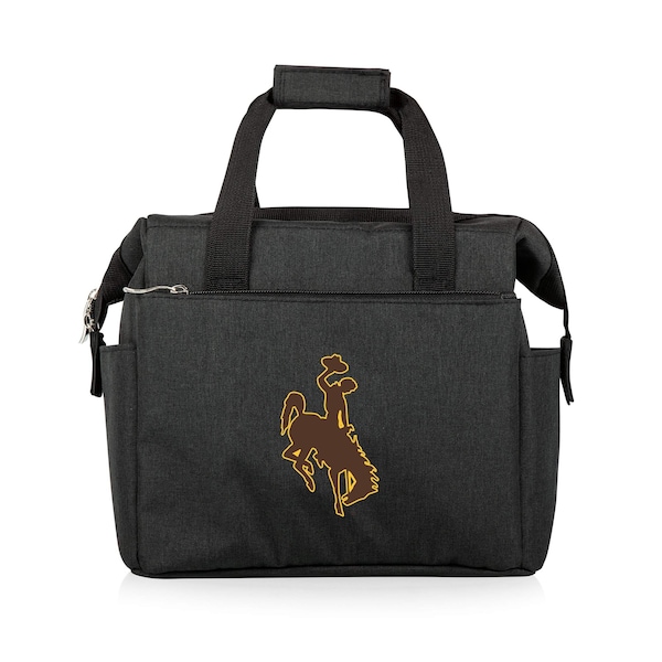 Picnic Time Family Of Brands NCAA Wyoming Cowboys On The Go Lunch Bag Cooler - Soft Cooler Lunch Box, Black 510-00-179-694-0 - main