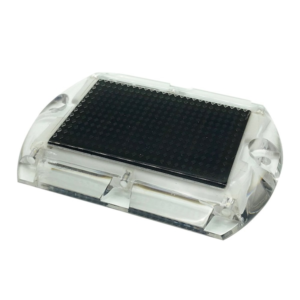 Hydro Glow 3.5in x 4.5in Rectangular LED Ultra Thin Solar Pathway Dock Light 5000K - Daylight White S1DW - main