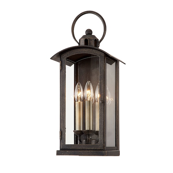 Troy Lighting Chaplin 3 Light Wall Sconce 8.5 In. Vintage Bronze B7442-VBZ - main