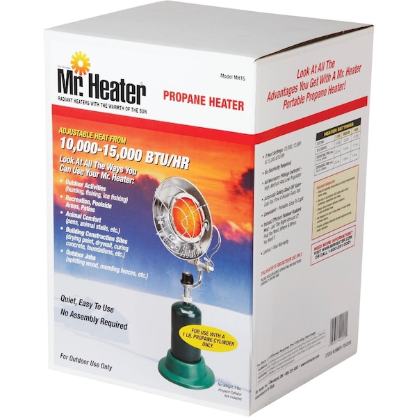 Mr. Heater 15000 BTU Radiant Portable Tank Top Propane Heater F242200 - main