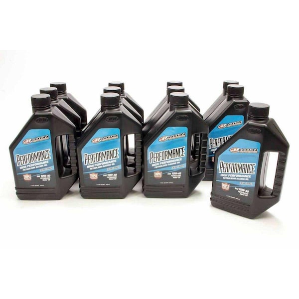 Maxima Racing Oils 39-34901 1 qt. 10w40 Petroleum Oil, Case of 12, 12PK MAX39-34901 - main