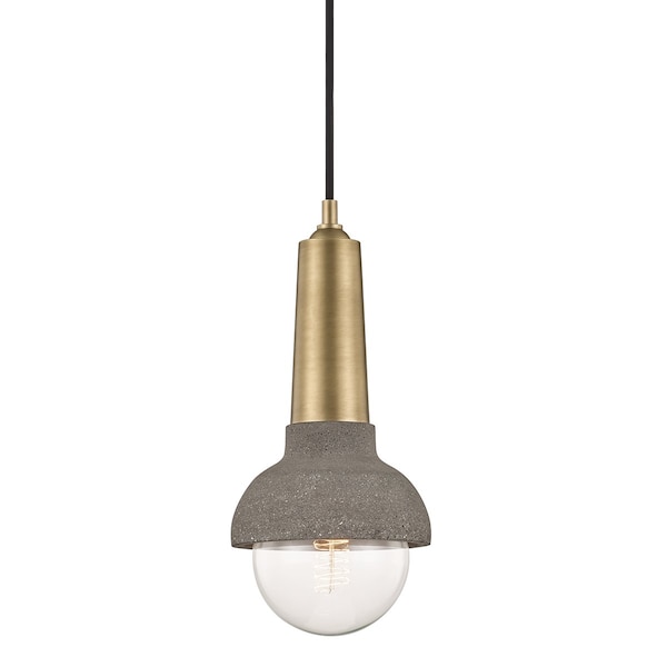 Mitzi Macy 1 Light Pendant 4.75 In. Aged Brass H304701-AGB - main