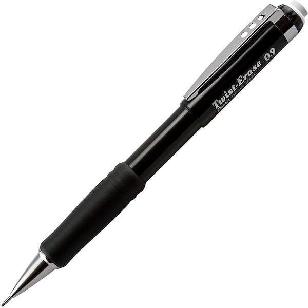 Pentel QE519A Twist-Erase III Mechanical Pencil 0.9 mm Black Barrel QE519A - main