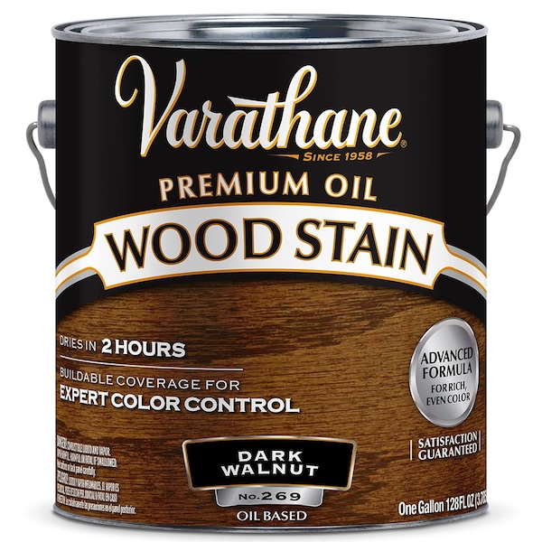 Varathane Gal Dark Walnut Oil-Based Interior Wood Stain 211686 - main