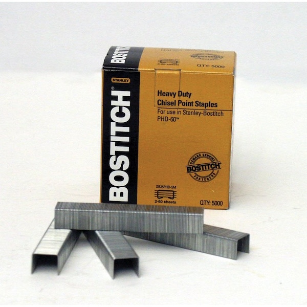 Bostitch Heavy Duty Premium Staples for PHD60 and PHD60R, 2-60 Sheets, 5,000 Per Box SB35PHD-5M - main